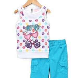 WHITE Polka Dot Tank & Pants